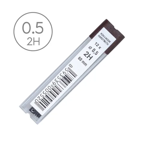 Wkład grafitowy do ołówka Koh-I-Noor - 0.5 mm, 2H