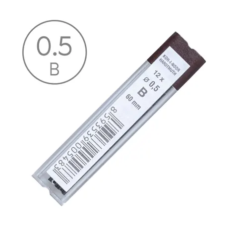 Wkład grafitowy do ołówka Koh-I-Noor - 0.5 mm, B