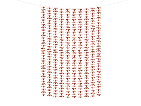 Kurtyna - Kwiatki różowe złoto 100 cm x 210 cm