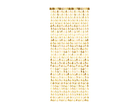 Kurtyna - Choinki złoty 100 cm x 245 cm