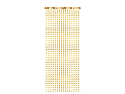 Kurtyna - Gwiazdki złoty 100 cm x 245 cm