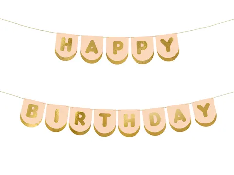 Baner Happy Birthday Konie 13 cm x 150 cm.