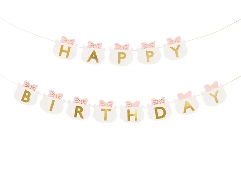 Baner Happy Birthday Kotki 280 cm