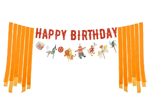 Baner Happy Birthday Cyrk 275 cm