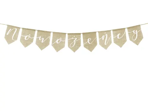 Baner Nowożeńcy 23 cm x 155 cm
