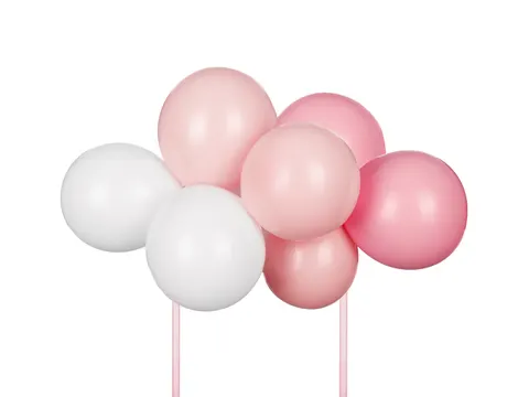 Balonowy topper na tort różowy 29 cm