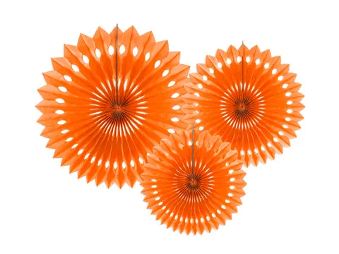 Rozety dekoracyjne pomarańczowy 20-30 cm