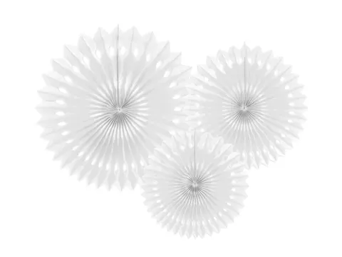 Rozety dekoracyjne biały 20-30 cm