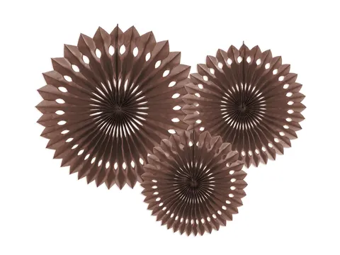Rozety dekoracyjne brązowy 20-30 cm