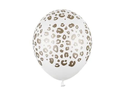 Balony Cętki Pastel Pure White 30 cm 14 cali 50 szt