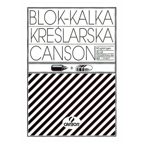 Blok kalki kreślarskiej Canson - A4, 90 g, 30 ark.