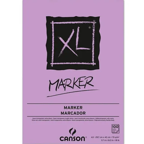 Blok do markerów Canson Marker XL - A3, 70 g, 100 ark.