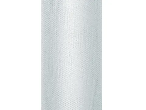 Tiul gładki szary 30 cm x 9 m