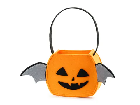 Torebka na Halloween Dynia pomarańczowa 38 cm x 18 cm