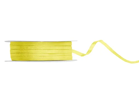 Tasiemka satynowa żółty 3 mm x 50 m