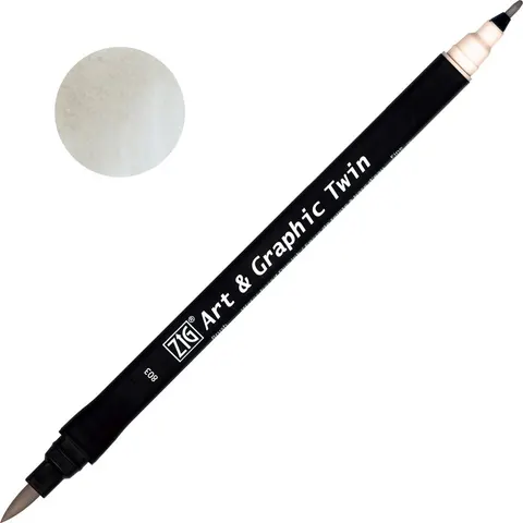 Pisak ZIG Art & Graphic Twin Kuretake - 803 Warm Grey 2