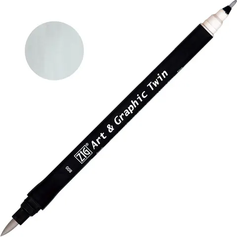 Pisak ZIG Art & Graphic Twin Kuretake - 800 Cool Grey 1