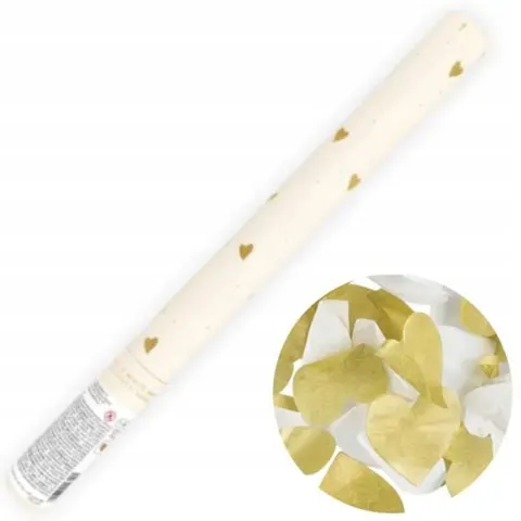 Tuba z sercami 35 cm