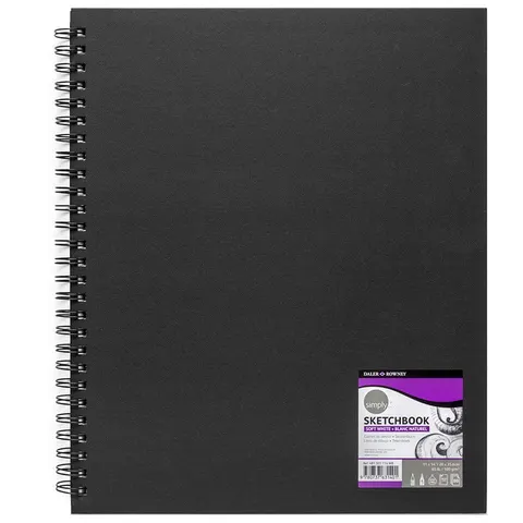 Sketchbook na spirali Daler-Rowney - 21.6 x 28 cm, 100 g, 80 ark.