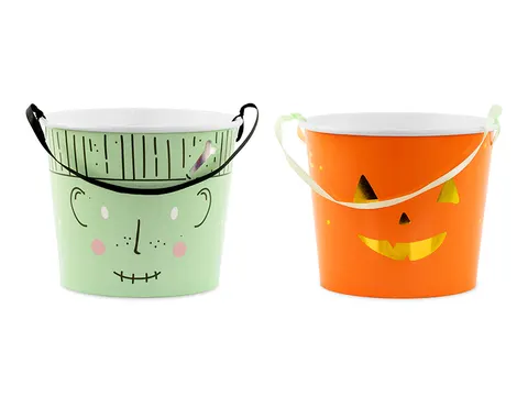 Wiaderka na cukierki Halloween 13 cm
