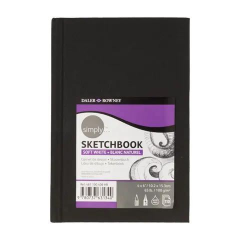 Sketchbook szyty Daler-Rowney - 10.2 x 15.3 cm, 100 g, 110 ark.