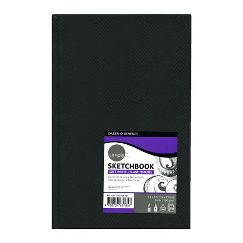 Sketchbook szyty Daler-Rowney - 14 x 21.6 cm, 100 g, 110 ark.