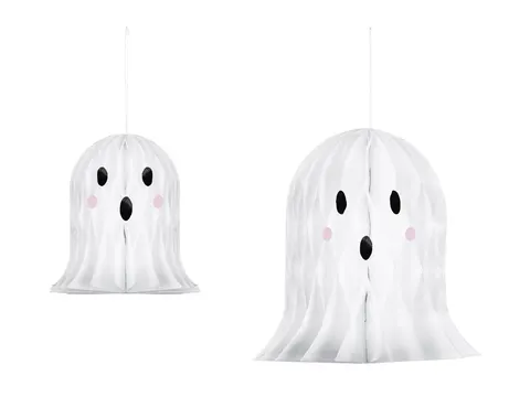 Dekoracje papierowe Duszki biały 20 cm -30 cm