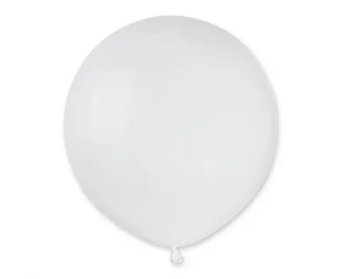 Balony G19 pastel 19 cali - White 001 25 szt Gemar