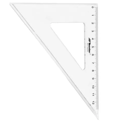 Ekierka plastikowa Leniar 45°/12 cm