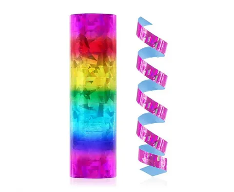 Serpentyna holograficzna tęczowa 4m