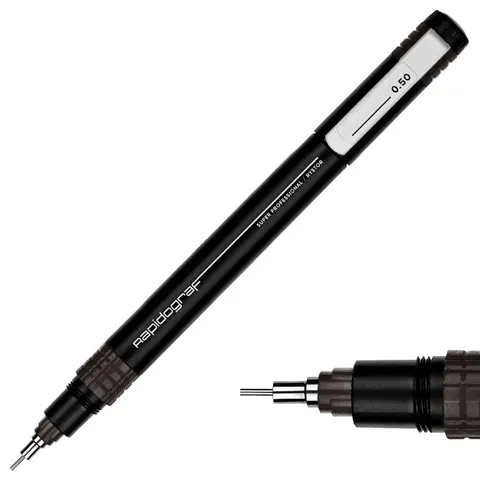 Rapidograf - Super Professional Rystor 0,50mm - Isograf - Pisak kreślarski