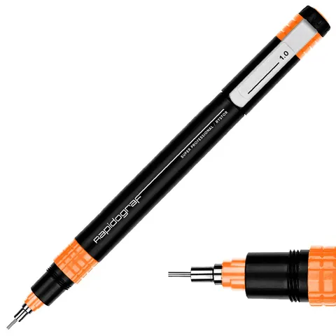 Rapidograf - Super Professional Rystor 1mm - Isograf - Pisak kreślarski