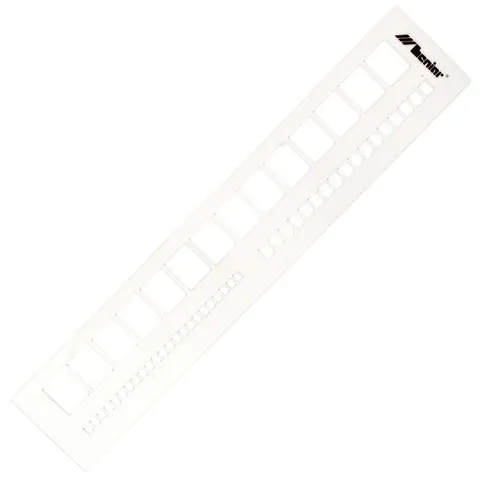 Szablon okienkowy prosty 20mm/7,5mm/5mm