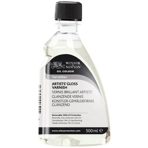 Werniks błyszczący w płynie Gloss Varnish Winsor & Newton - 500 ml