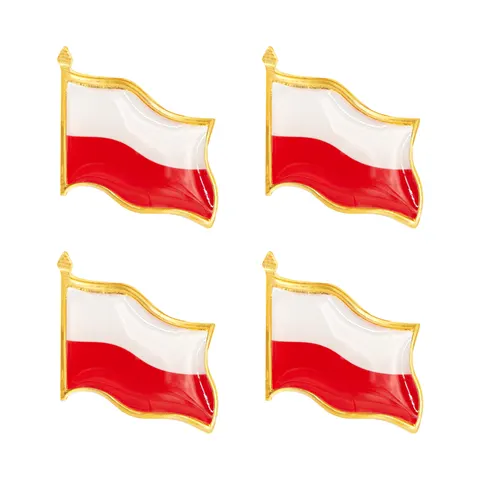 Przypinka z flagą Polski