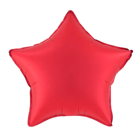 Balon foliowy Gwiazda matowy czerwony 18cali N