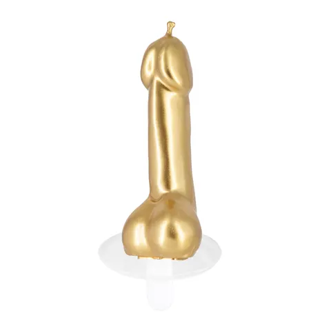 Świeczka penis złota