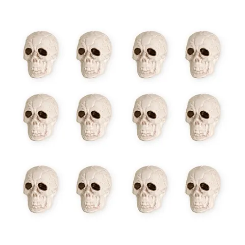 Halloween dekoracja Czaszki 12 szt.