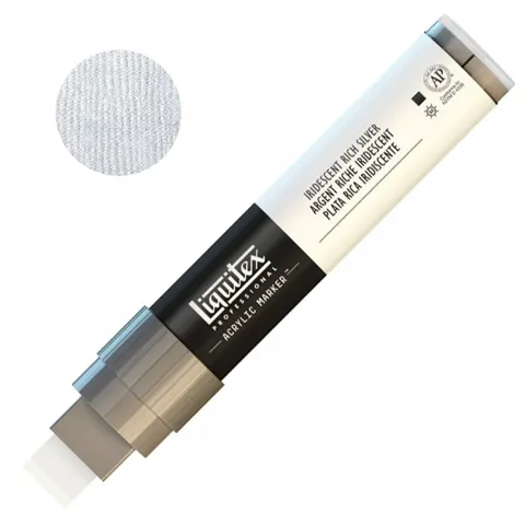 Pisak akrylowy Liquitex Paint Marker 15 mm - 0239 Iridescent rich silver