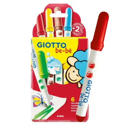 Flamastry dla dzieci Giotto bebe 6 szt.