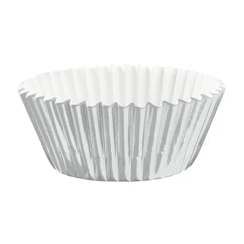 Papilotki do muffinek srebrne 100szt.