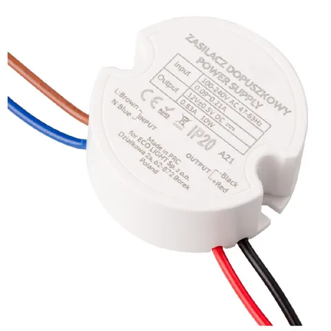Zasilacz do puszk fi60 0,83A 10W 12V IP67 50x50x22