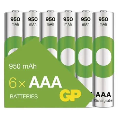 Akumulatorek ReCyko 950 AAA (HR03) 6PP /*MPP, 6szt; B2511V, GP BATTERIES