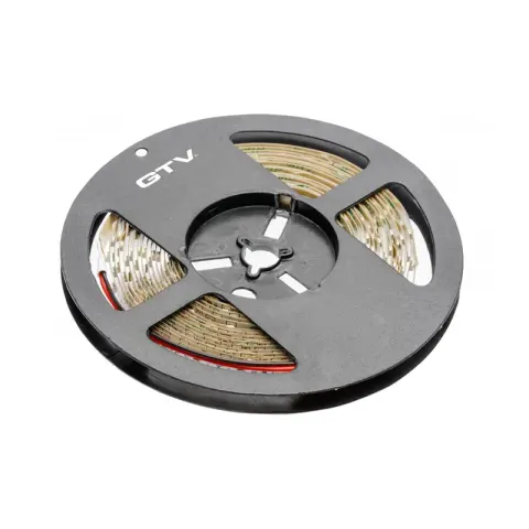 Taśma Flash 3528, 300 LED zimny biały, 24W, bez żelu 8mm, Rolka 5m, 12V