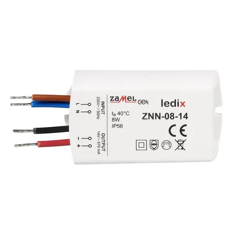 ZNN-08-14 zasilacz LED natynkowy 14VDC 8W
