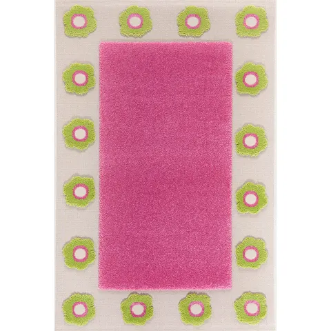 OGRÓD - Różowy Dywan 3D dziecięcy IVI Carpets
