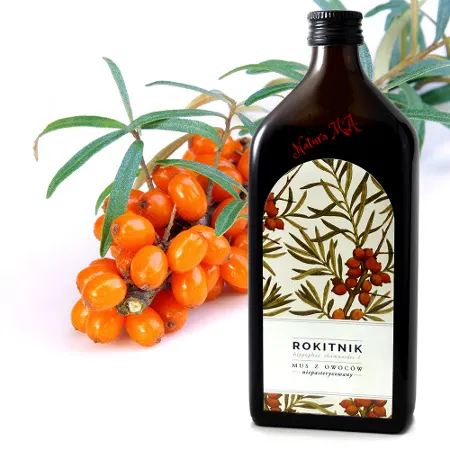 Złoto z Rokitnika mus z owoców 500 ml.