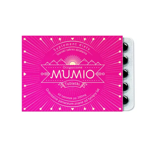Mumio oczyszczone Shilajit 200mg 60 tabletek Nami