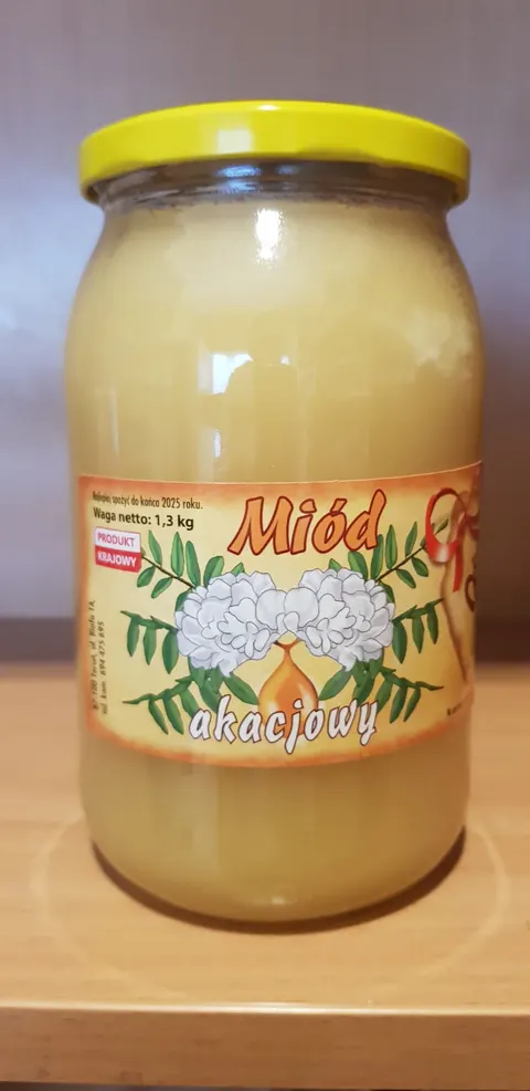 Miód akacjowy 1,3 kg Ks. Marciniak