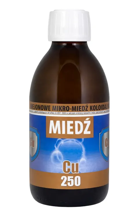 Mikro-Miedź koloidalna Cu250 25ppm PRO AKTIV